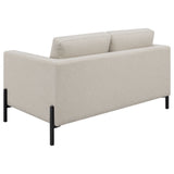 Loveseat - Tilly Upholstered Track Arms Loveseat Oatmeal