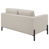 Loveseat - Tilly Upholstered Track Arms Loveseat Oatmeal