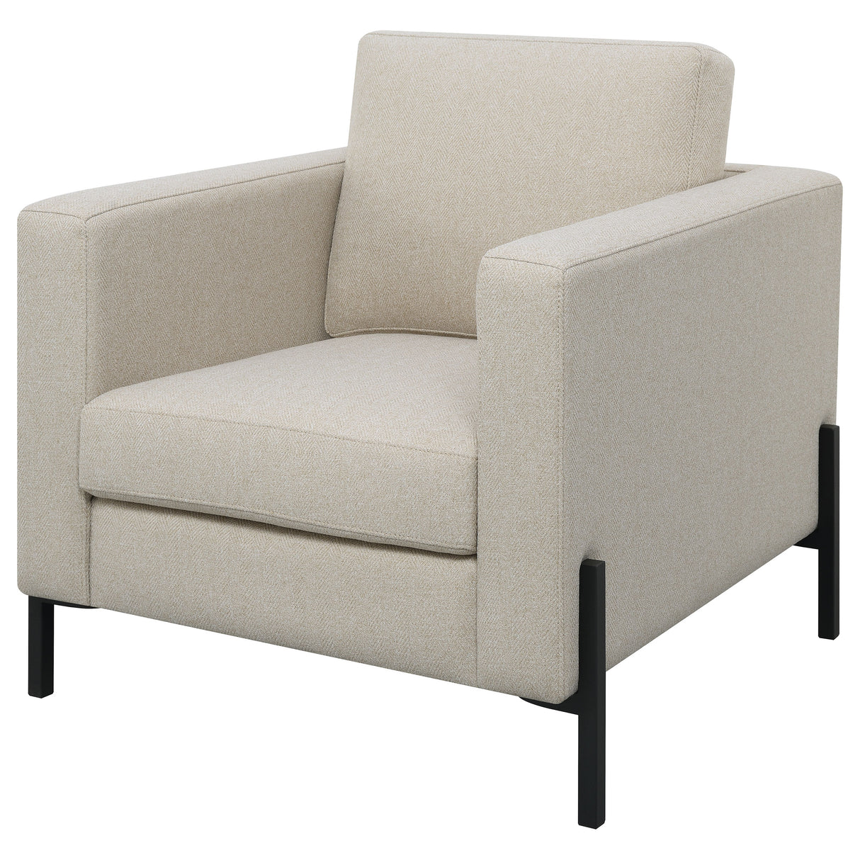 Chair - Tilly Upholstered Track Arms Chair Oatmeal