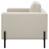 Chair - Tilly Upholstered Track Arms Chair Oatmeal