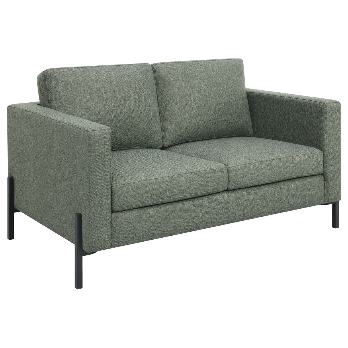 Tilly 2 - piece Upholstered Track Arms Sofa Set Sage | Coaster | Home Elegance USA