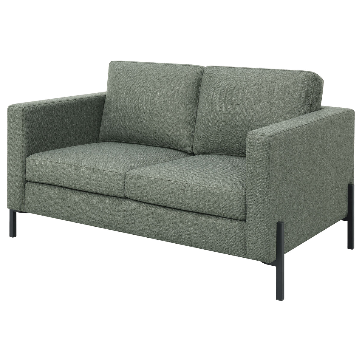 Loveseat - Tilly Upholstered Track Arms Loveseat Sage