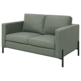 Loveseat - Tilly Upholstered Track Arms Loveseat Sage