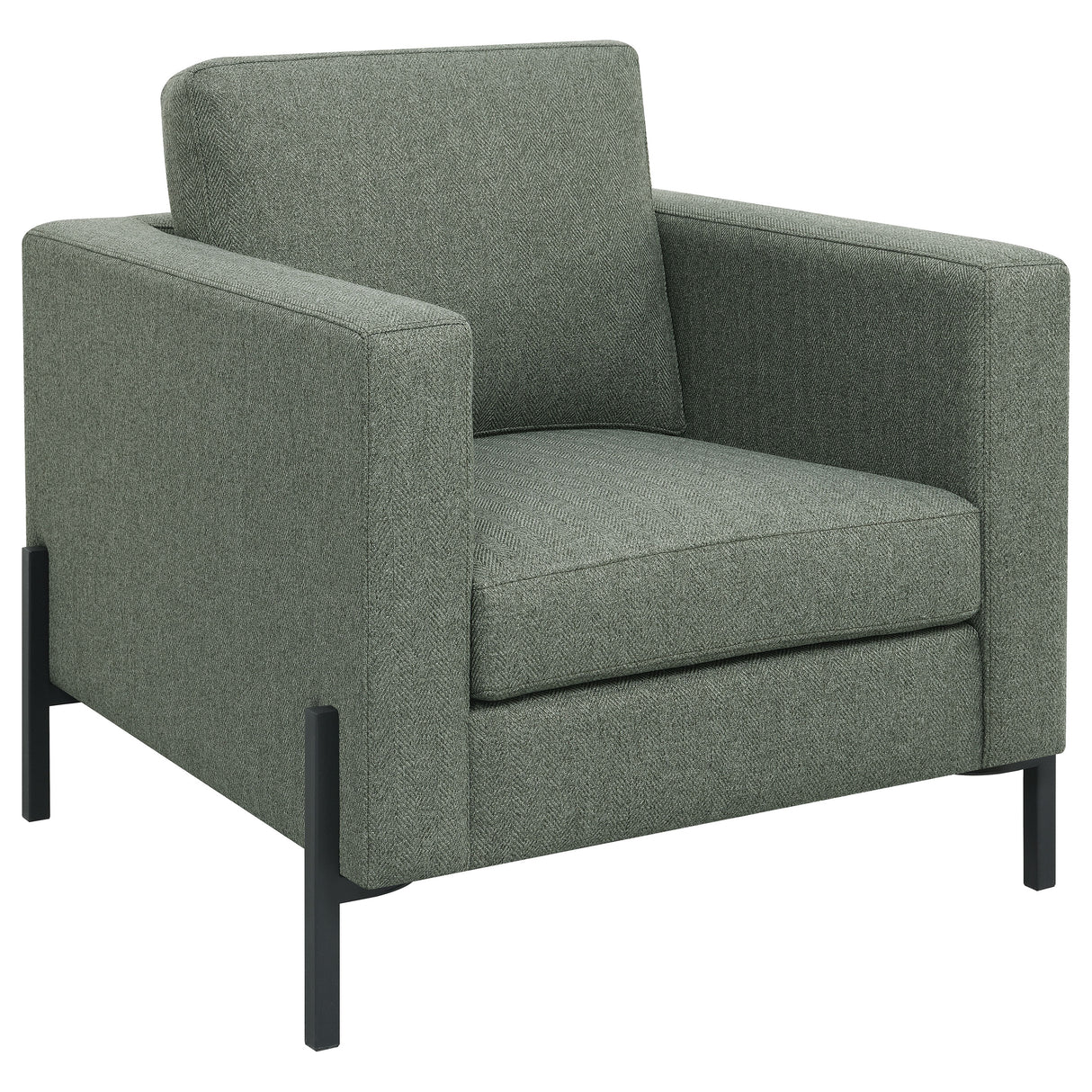 Chair - Tilly Upholstered Track Arms Chair Sage