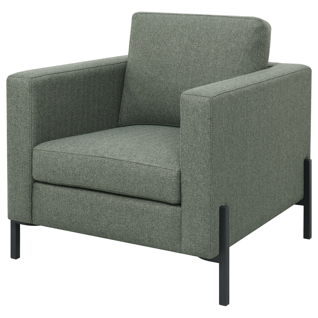 Chair - Tilly Upholstered Track Arms Chair Sage