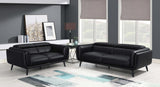 Shania 2 - piece Track Arms Living Room Set Black | Coaster | Home Elegance USA