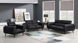 Shania 3 - piece Track Arms Living Room Set Black | Coaster | Home Elegance USA