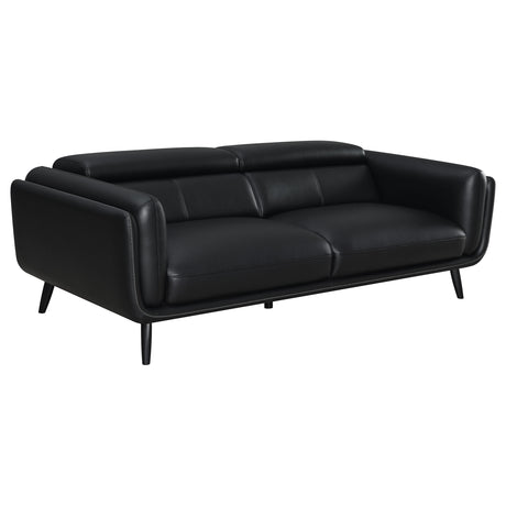 Sofa - Shania Track Arms Sofa with Tapered Legs Black