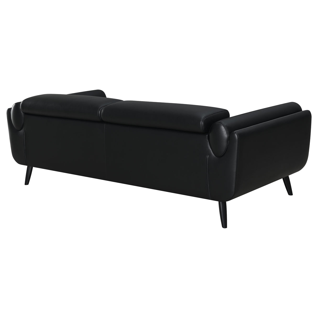 Sofa - Shania Track Arms Sofa with Tapered Legs Black