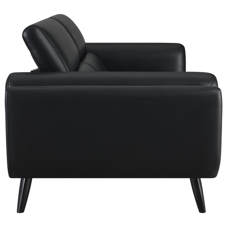 Sofa - Shania Track Arms Sofa with Tapered Legs Black