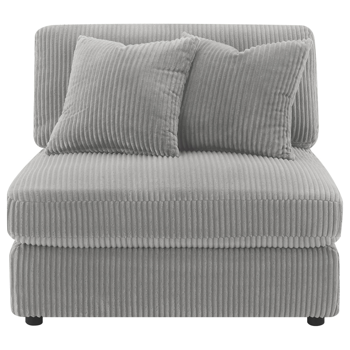 Armless Chair - Blaine Upholstered Armless Chair Fog