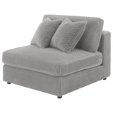 Armless Chair - Blaine Upholstered Armless Chair Fog