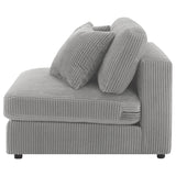 Armless Chair - Blaine Upholstered Armless Chair Fog