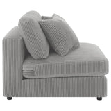 Armless Chair - Blaine Upholstered Armless Chair Fog | Coaster | Home Elegance USA