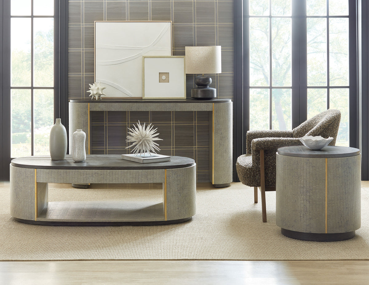 Melange Dylian Coffee Table - Gray by Hooker Furniture - View 3