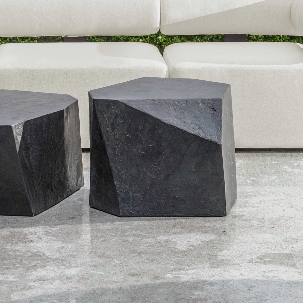 Parra Outdoor Side Table Slate - Black by Uttermost - View 6