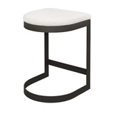 Maude Outdoor Counter Stool - White / Black by Uttermost - View 5