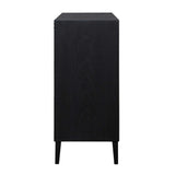 Andrei Teak Root 2 Door Cabinet Black / Woodtone - Black / Light Brown by Uttermost - View 4