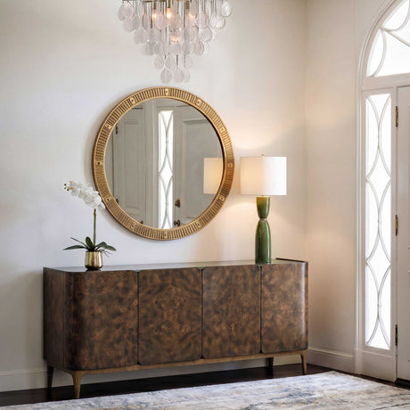 Heart Of Gold Round Mirror by Uttermost - View 2