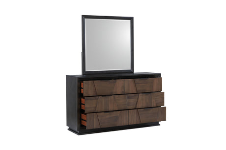 Houston Traditional Style Queen 4 Piece Bedroom Set in Walnut - sold by Home Elegance USA