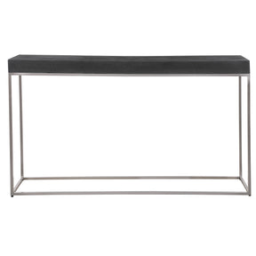 Jase Concrete Console Table - Black / Silver by Uttermost - View 1