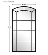Camber Oversized Arch Mirror - Black by Uttermost - View 8