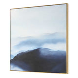 Cold Shoulder Hand Painted Landscape Art - Blue by Uttermost - View 4