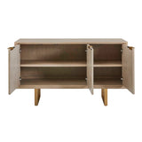 Maeva 3 Door Cabinet Light Wood - Light Brown by Uttermost - View 7