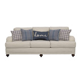 Sofa - Glenn Recessed Arms Sofa Light Grey