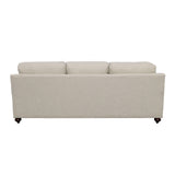 Sofa - Glenn Recessed Arms Sofa Light Grey