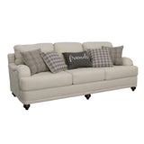 Sofa - Glenn Cushion Back Sofa Light Grey