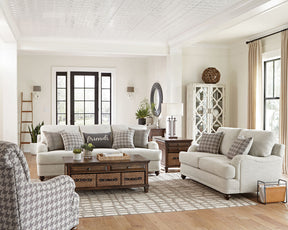 Loveseat - Glenn Cushion Back Loveseat Light Grey