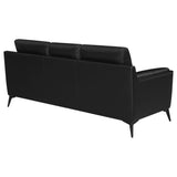 Sofa - Moira Upholstered Tufted Sofa with Track Arms Black