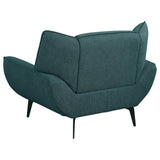 Acton 3 - piece Upholstered Flared Arm Sofa Set Teal Blue | Coaster | Home Elegance USA