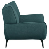 Acton 3 - piece Upholstered Flared Arm Sofa Set Teal Blue | Coaster | Home Elegance USA