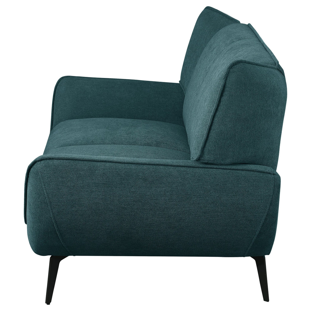 Acton Upholstered Flared Arm Loveseat Teal Blue | Coaster - 511162 - Home Elegance USA - 5