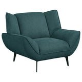 Chair - Acton Upholstered Flared Arm Chair Teal Blue