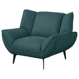 Chair - Acton Upholstered Flared Arm Chair Teal Blue