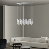Rectangular Crystal Chandelier // 15 Light  | Finesse -  Home Elegance USA