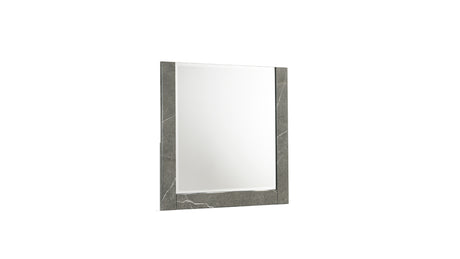 Elara Queen 5-Piece Set – Two-Tone High-Gloss Marble & Lacquer Finish with LED Lighting, Metal-Finished Legs, Spacious Storage- Gray (NJ Inventory) - sold by Home Elegance USA