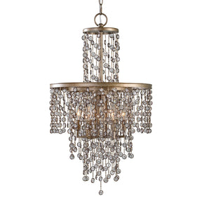 Valka 6 Light Crystal Chandelier - Light Brown / Silver by Uttermost - View 1
