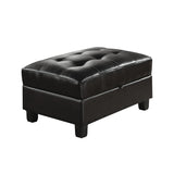 Acme - Kiva Ottoman W/Storage 51197 Espresso Bonded Leather Match