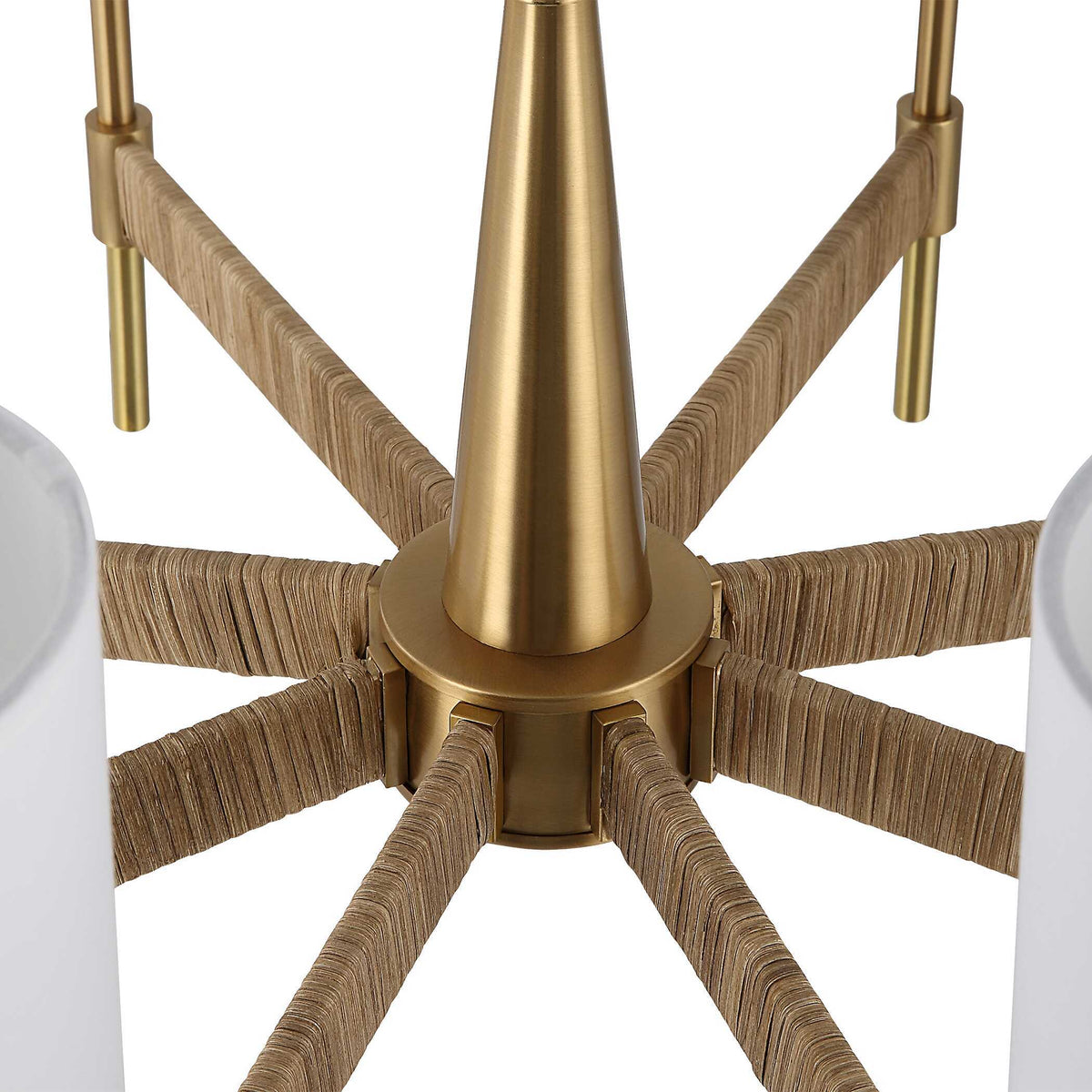 Lautoka Rattan 8 Light Chandelier - Light Brown by Uttermost - View 8