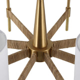 Lautoka Rattan 8 Light Chandelier - Light Brown by Uttermost - View 8