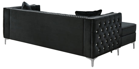 Paige G828B-SC Sofa Chaise , BLACK - sold by Home Elegance USA