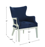 Gordonston Blue Fabric Accent Chair by Uttermost - View 10