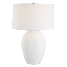 Reyna Chalk Table Lamp - White by Uttermost - View 1