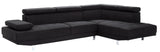 Riveredge G441-SC Sectional  ( Without Ottoman) , BLACK