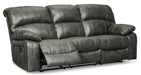 Ashley Steel Dunwell PWR REC Sofa with ADJ Headrest - Textured - 5160115 - Home Elegance USA - 2