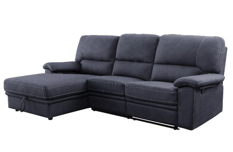 Acme - Trifora Sectional Sofa 51605 Dark Gray Fabric